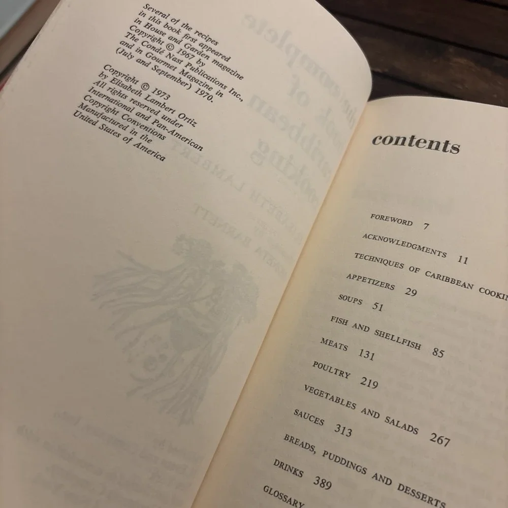 The Complete Caribbean Cooking, Elisabeth Lambert Ortiz 1973 PB